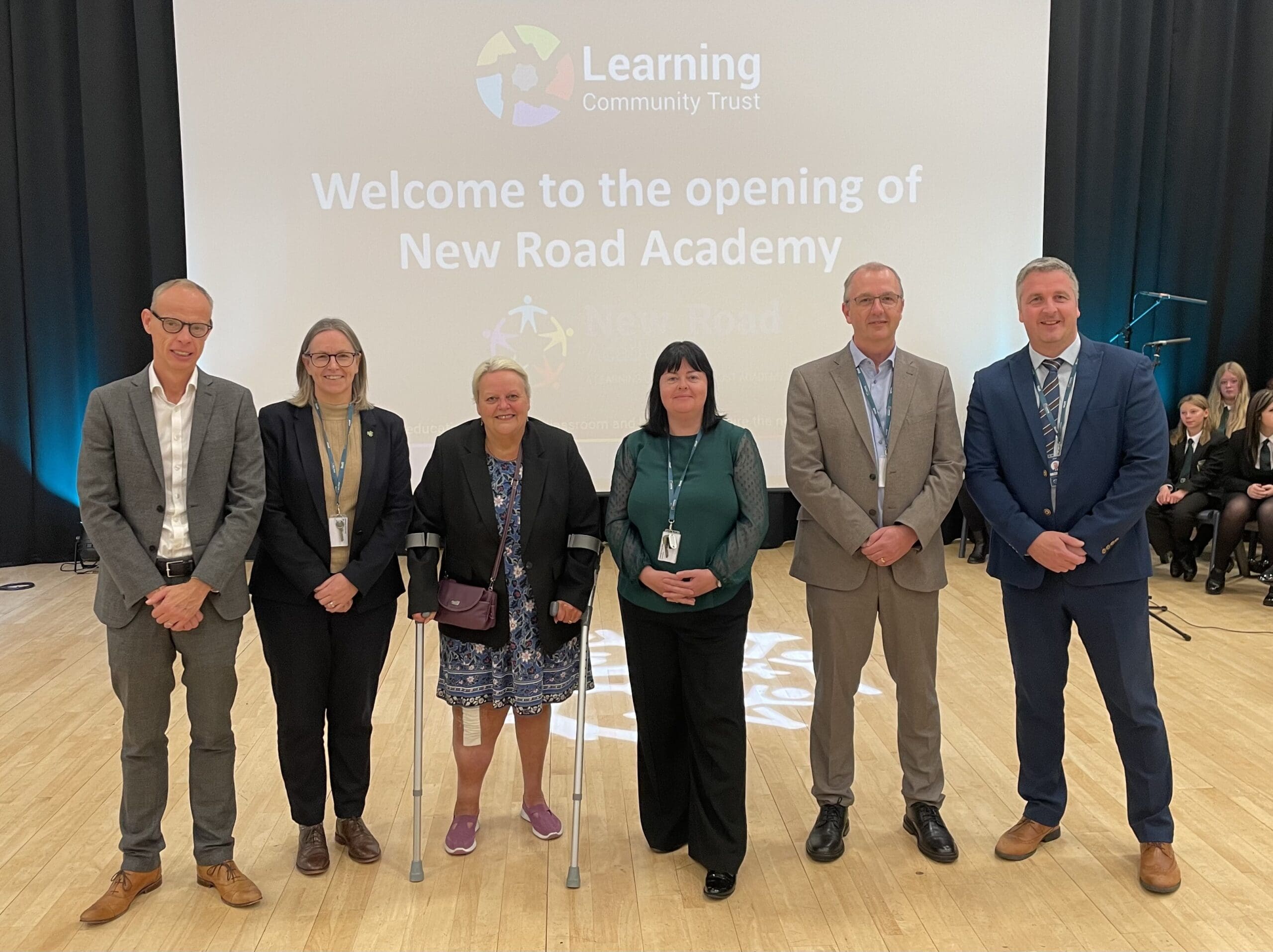 From left, Simon Wellman, Andrea Bell, Cllr Shirley Reynolds, Jane Hughes, Paul Jones, Paul Roberts