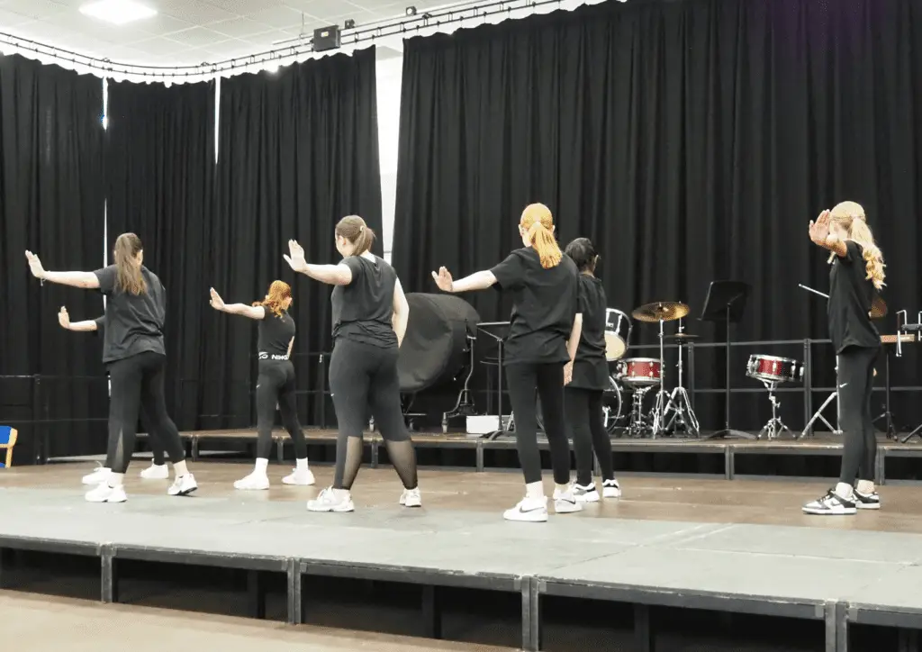 The key stage three dance group