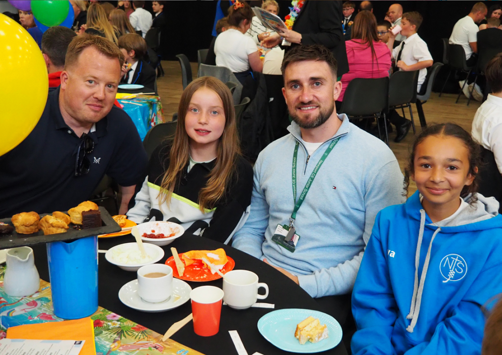 Ben Moody (left), Eva Clare, Ziva Edwards and Max Jones (Centre)