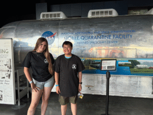 Esmae Hope Morton and Harry Yeung at the NASA Space Camp