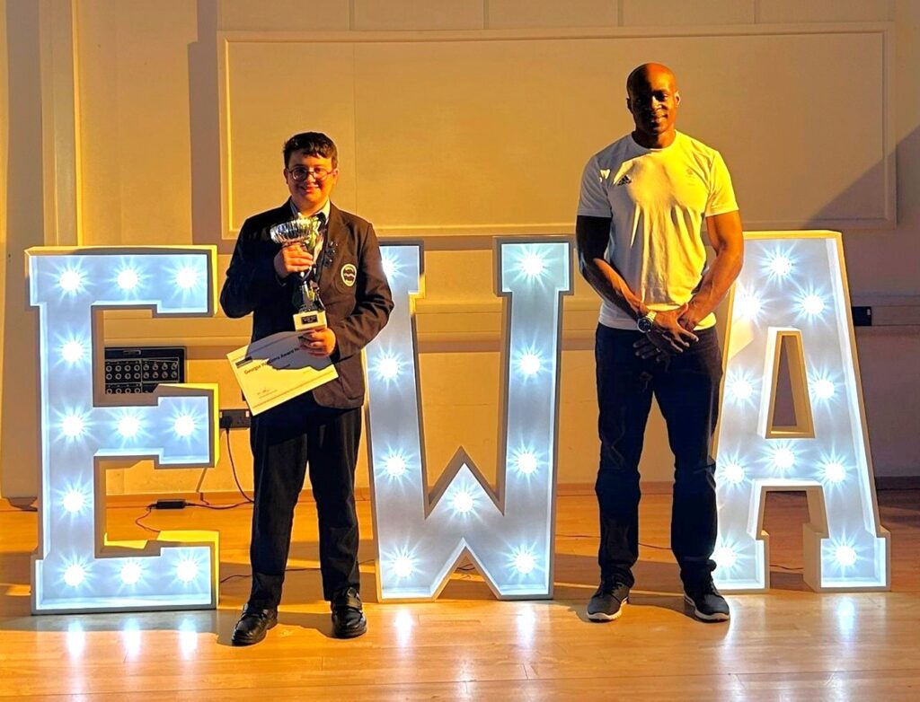 Finn Cosh recipient of the Georgia Williams Award for Unsung Hero