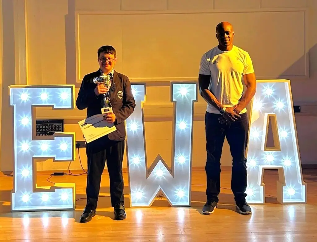Finn Cosh recipient of the Georgia Williams Award for Unsung Hero
