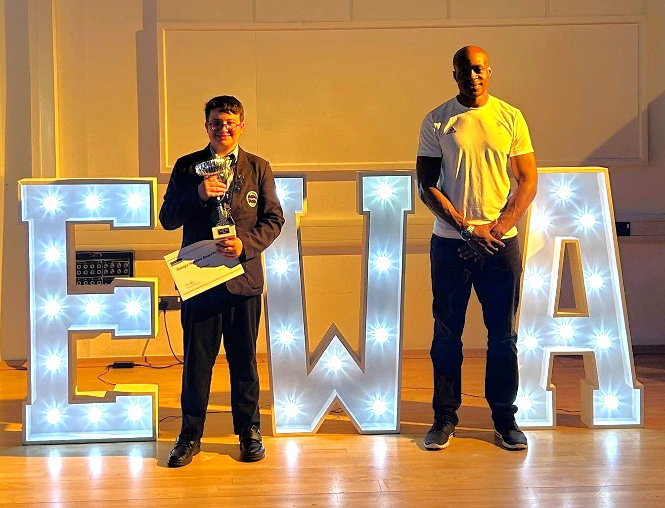 Finn Cosh recipient of the Georgia Williams Award for Unsung Hero