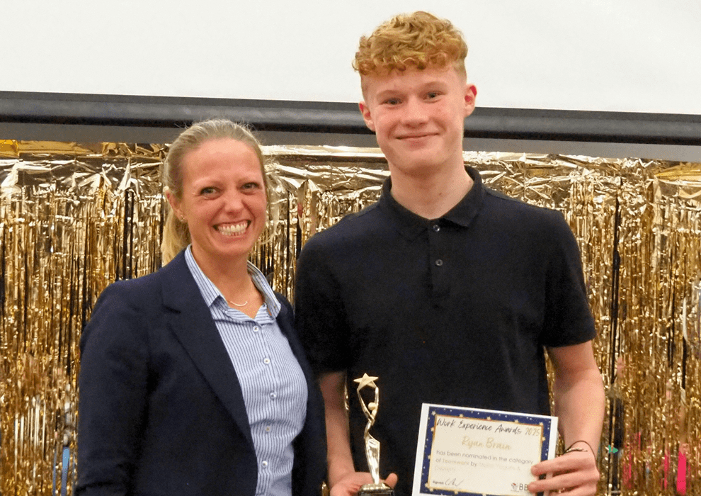 3. Burton Borough principal Caroline Bedford and Ryan Brain