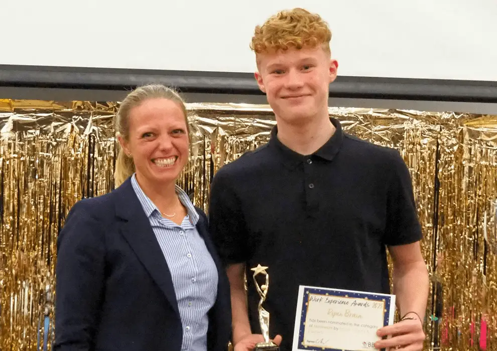 3. Burton Borough principal Caroline Bedford and Ryan Brain