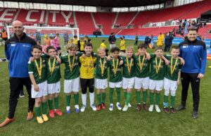A proud day for Crudgington Primary School's young football stars