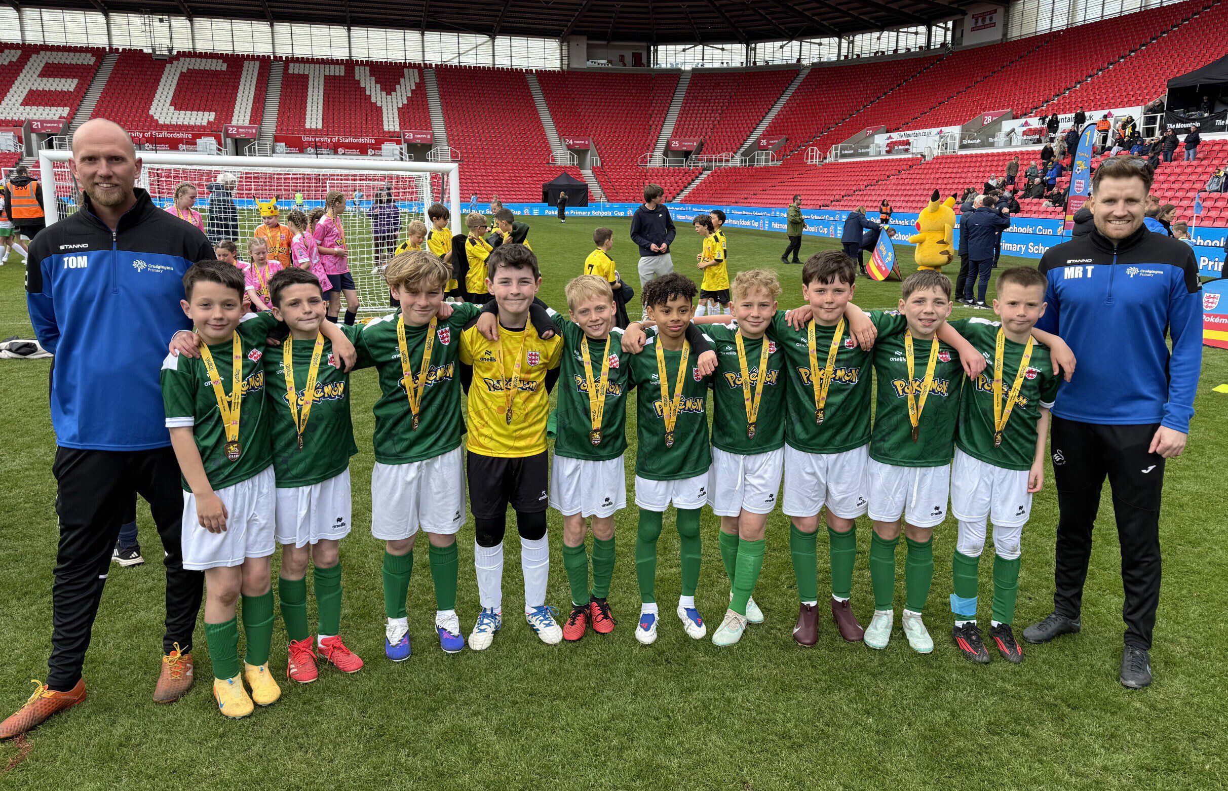 A proud day for Crudgington Primary School's young football stars